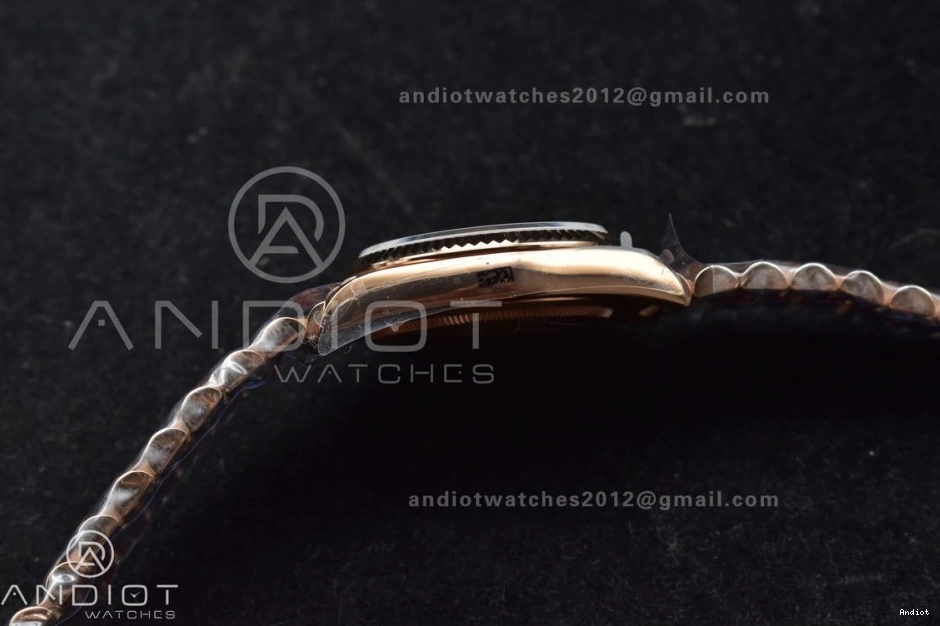 with 36 Stick Diamond Steel RG Bracelet President vr3255 Dial Best 904L QF DayDate (Gain Weight) on V5 Edition Blue 0223